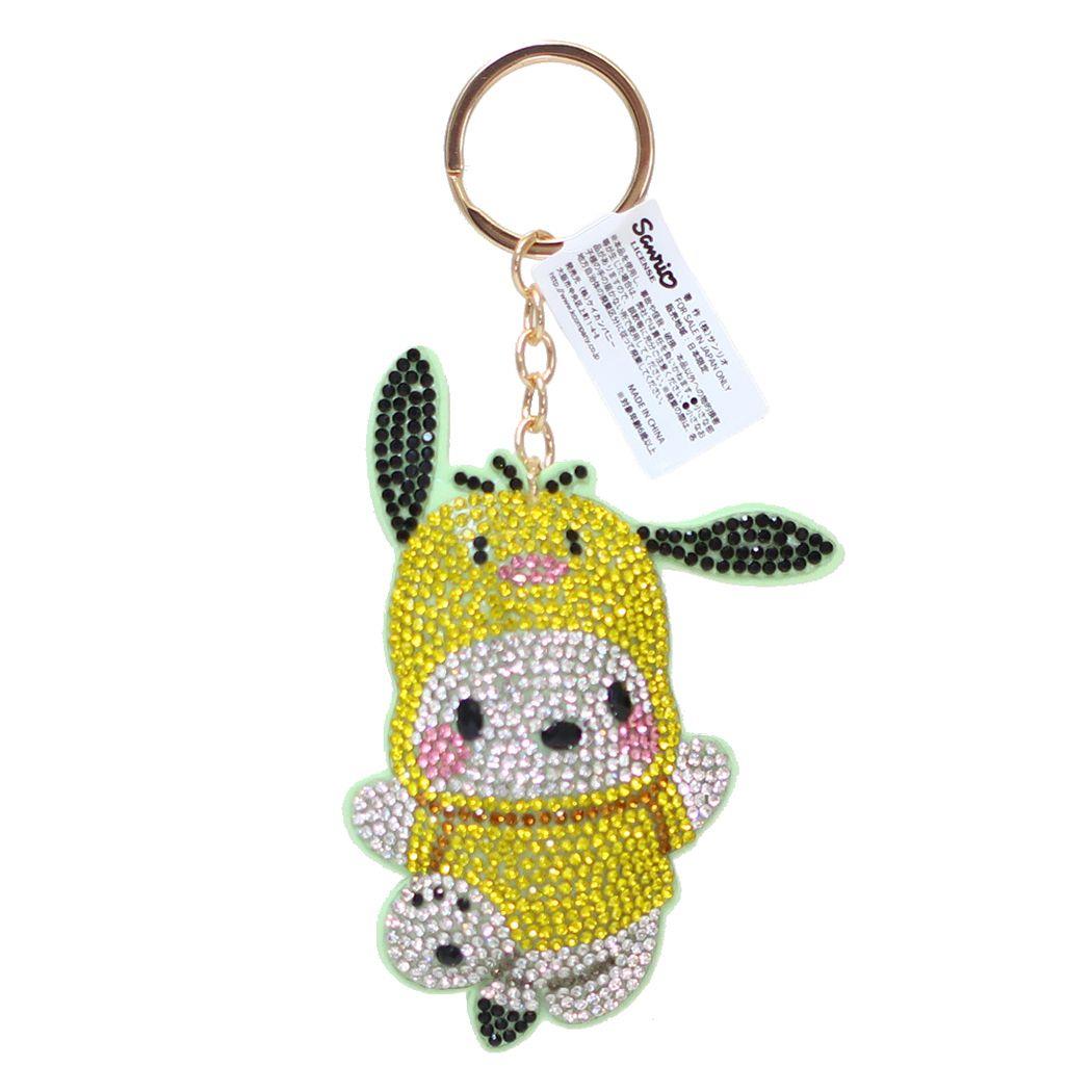 Japan Sanrio Cinnamoroll / Kuromi / My Melody / Pochacco / Pompompurin / Hangydoon Rhinestone Keychain  (Cosplay)