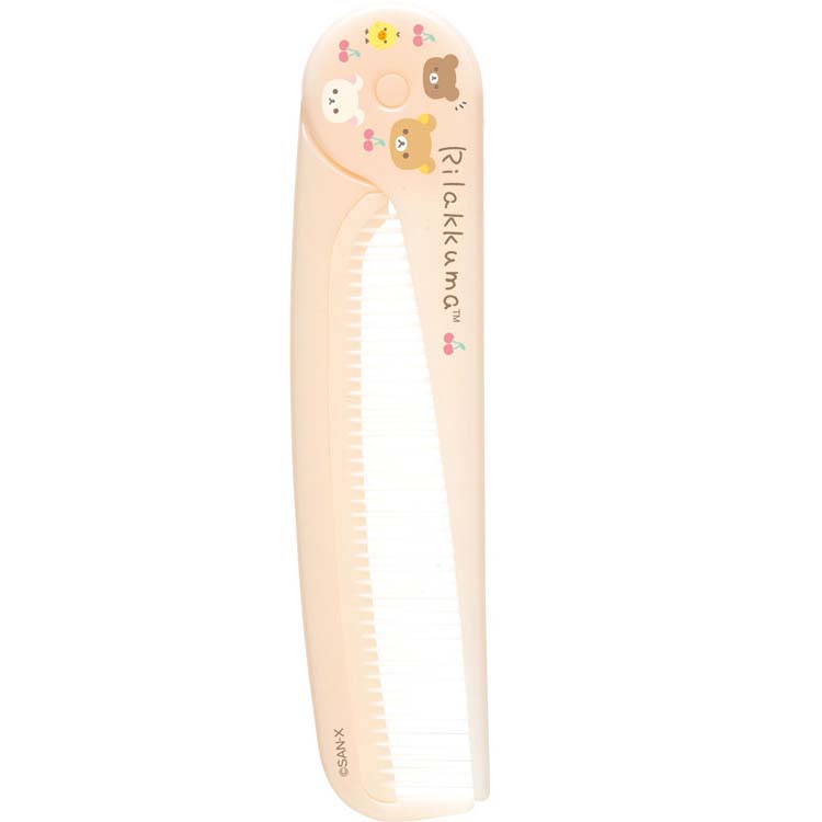 Japan San-X Rilakkuma Compact Comb (Cherry)