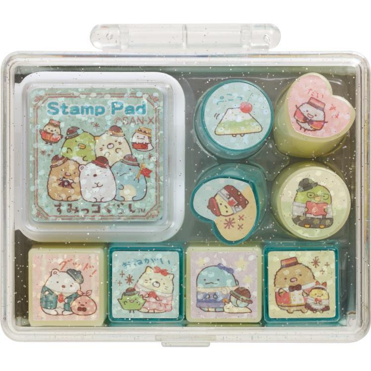 Japan San-X Rilakkuma / Sumikko Gurashi Stamp Set (S)