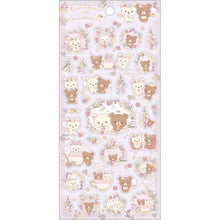 Load image into Gallery viewer, Japan San-X Rilakkuma Sticker Seal (Flower Tea Time)
