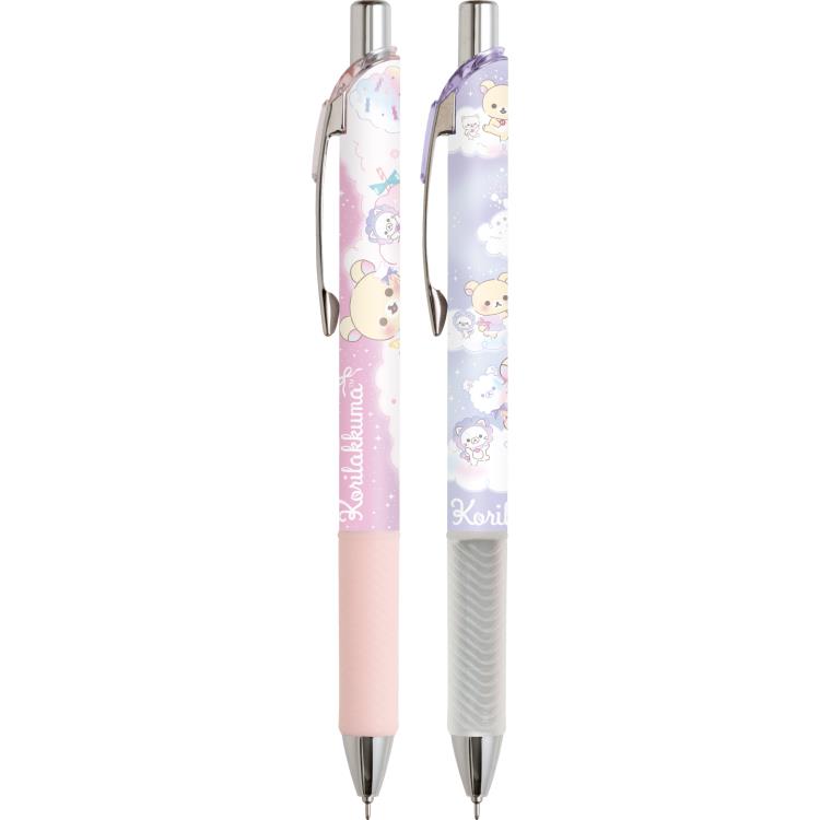 Japan San-X Rilakkuma Energel Ballpoint Pen Set of 2 (Cotton Candy in the Sky)