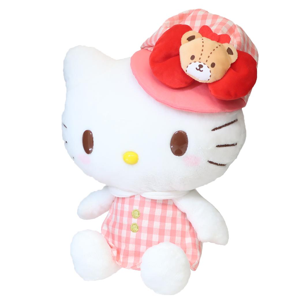 Japan Sanrio Plush Doll Soft Toy (Gingham Cap) M Size