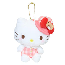 이미지를 갤러리 뷰어에 로드 , Japan Sanrio Plush Doll Keychain (Gingham Cap)
