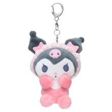 Carica l&#39;immagine nel visualizzatore di Gallery, Japan Sanrio Kuromi Plush Doll Keychain (Colorful Baby)
