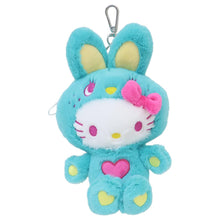 이미지를 갤러리 뷰어에 로드 , Japan Sanrio Hello Kitty Plush Doll Keychain (Colorful Bunny)
