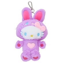 이미지를 갤러리 뷰어에 로드 , Japan Sanrio Hello Kitty Plush Doll Keychain (Colorful Bunny)
