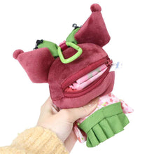 Carica l'immagine nel visualizzatore di Gallery, Japan Sanrio Kuromi Plush Doll &amp; Eco Shopping Tote Bag (Kimono / Matcha)
