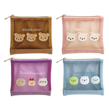 Load image into Gallery viewer, Japan San-X Rilakkuma / Sumikko Gurashi Mesh Coin Purse
