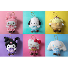 Cargar imagen en el visor de la galería, Japan Sanrio Plush Doll Keychain (Retro Uniform)
