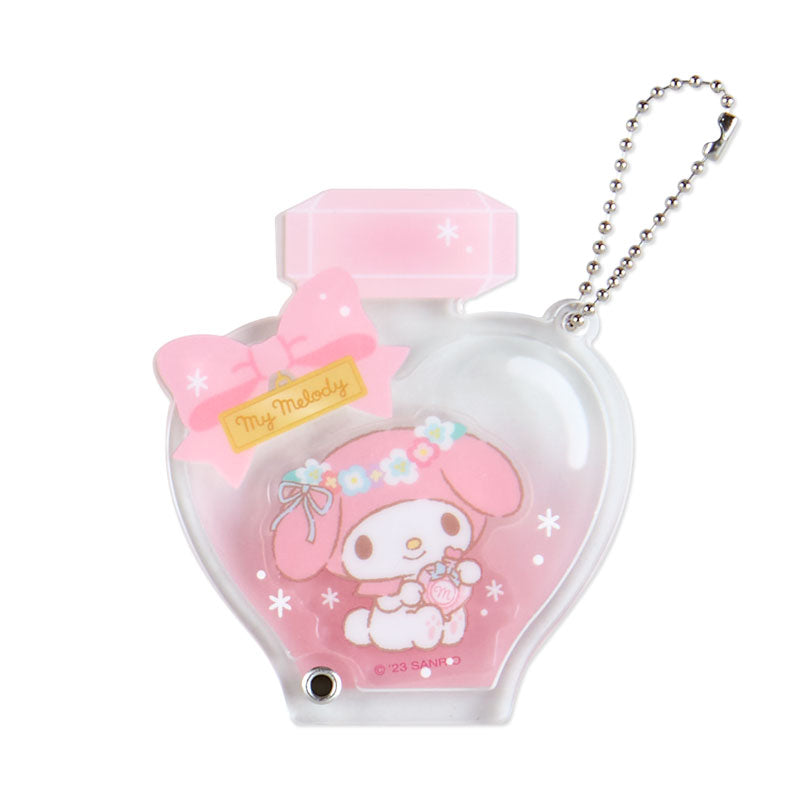 Japan Sanrio Hello Kitty / My Melody / Little Twin Stars / Pompompurin / Cinnamoroll / Kuromi / Tuxedo Sam / Cogimyun Acrylic Keychain (Perfume Bottle)