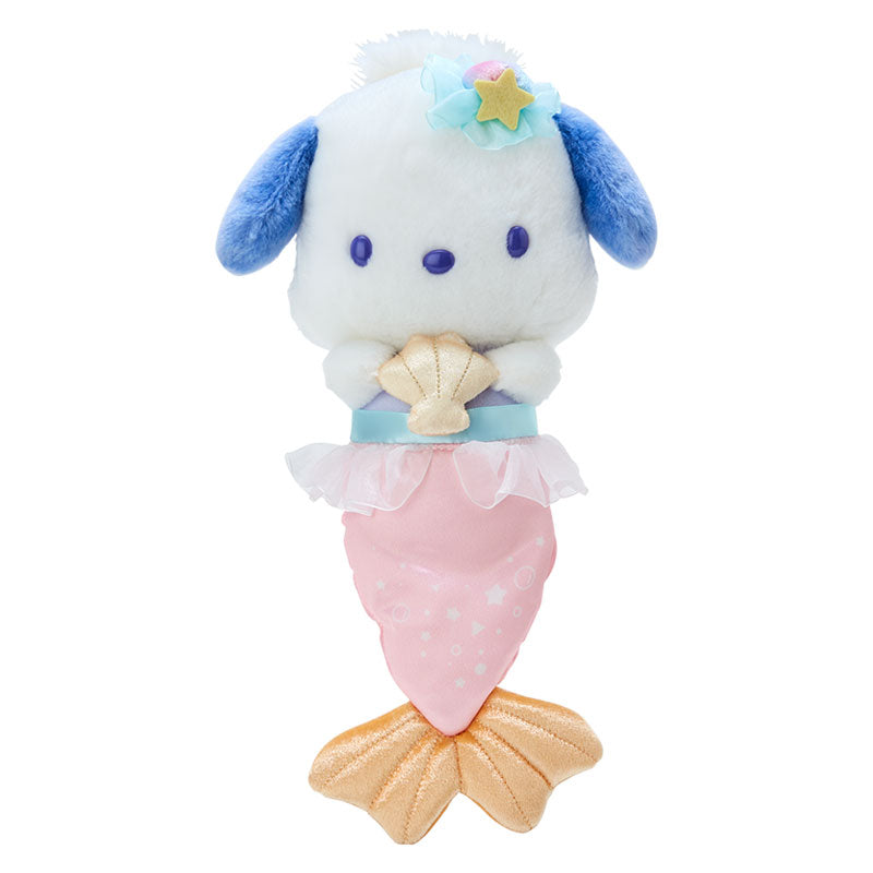 Japan Sanrio My Melody / Kuromi / Cinnamoroll / Pochacco / Tuxedo Sam Plush Doll Soft Toy (Mermaid)