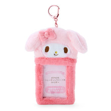 Lade das Bild in den Galerie-Viewer, Japan Sanrio Hello Kitty / My Melody / Sweet Piano / Kuromi / Pompompurin / Cinnamoroll / Pochacco / Hangyodon / Tuxedo Sam / Wish Me Mell Plush Photo Card Holder Pass Case Keychain (Enjoy Idol)
