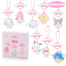 Afbeelding in Gallery-weergave laden, Japan Sanrio Hello Kitty / My Melody / Cinnamoroll / Pompompurin / Kuromi / Pochacco / Coro Coro Kuririn / Tuxedo Sam Mascot Keychain Blind Box (Dreaming Angel)
