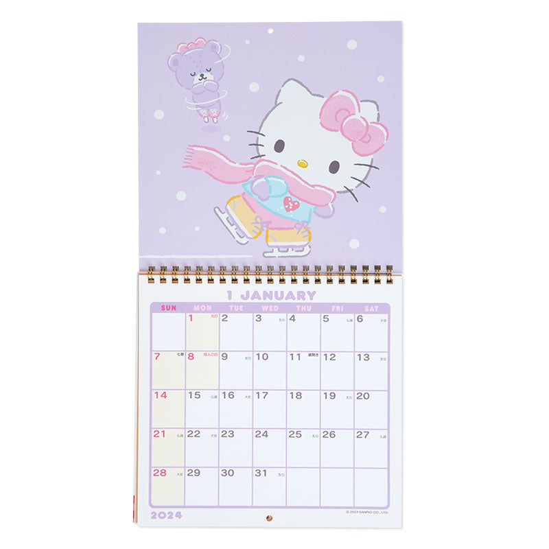 Japan Sanrio Characters Mix / Hello Kitty / Cinnamoroll 2024 Wall Cale –  Newbie Village