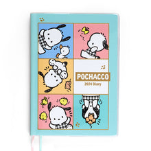 Carica l&#39;immagine nel visualizzatore di Gallery, Japan Sanrio Characters Mix / Hello Kitty / My Melody / Little Twin Stars / Kuromi / Pochacco / Pompompurin / Cinnamoroll 2024 Weekly B6 Schedule Book / Planner
