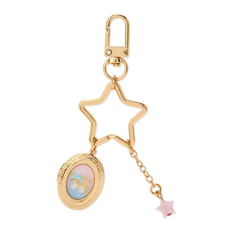 Japan Sanrio Little Twin Stars Locket Charm Keychain (Fluffy Fancy)