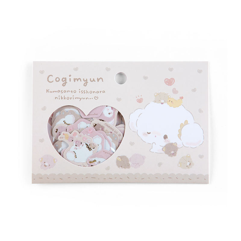 Japan Sanrio Cogimyun Sticker Seal Pack (Handmade Bear)