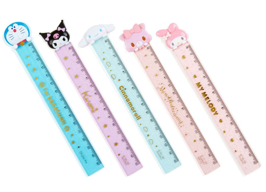 Japan Sanrio My Melody / Kuromi / Cinnamoroll / Mewkledreamy / Doraemon Ruler (Mini Face)