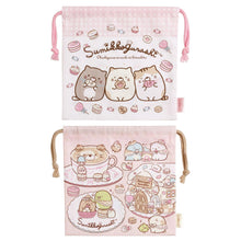 Afbeelding in Gallery-weergave laden, Japan San-X Sumikko Gurashi Drawstring Bag (Dessert Shop)
