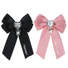 이미지를 갤러리 뷰어에 로드 , Japan Sanrio My Melody / Kuromi Ribbon Hair Clip (Secret Melo Kuro)
