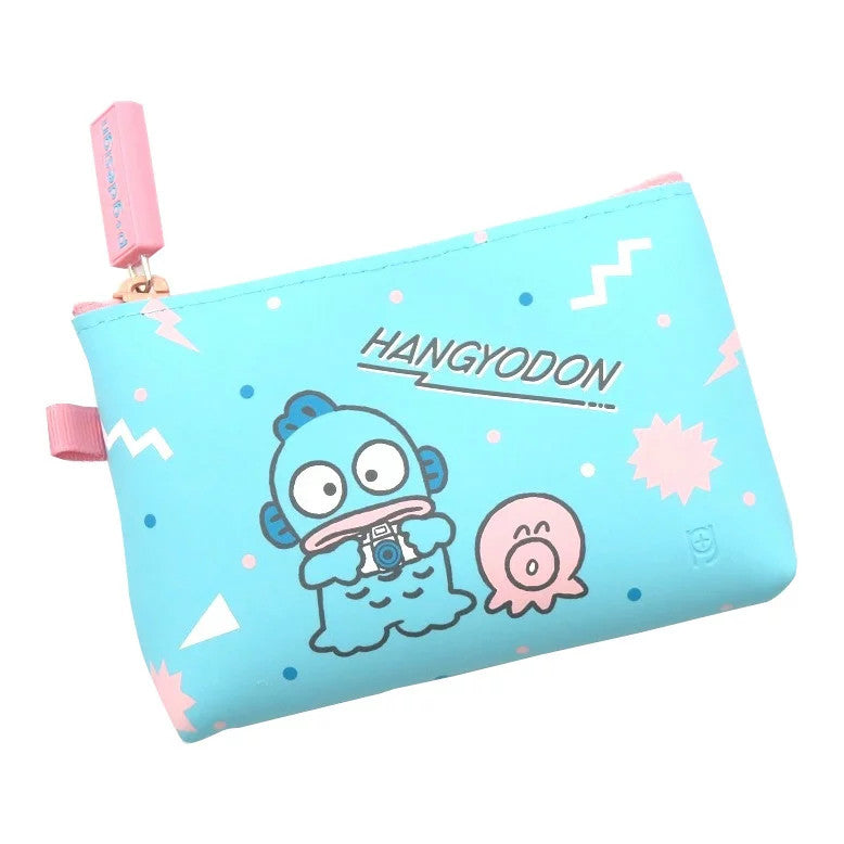 Japan Sanrio Bad Badtz Maru / Hangyodon Silicone Pouch