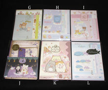 Load image into Gallery viewer, Japan San-X Sumikko Gurashi / Rilakkuma / Jinbesan / Sentimental Circus Letter Paper &amp; Envelope Set
