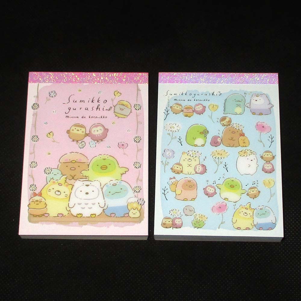 Japan San-X Sumikko Guarshi Mini Memo Pad Set (Bird)