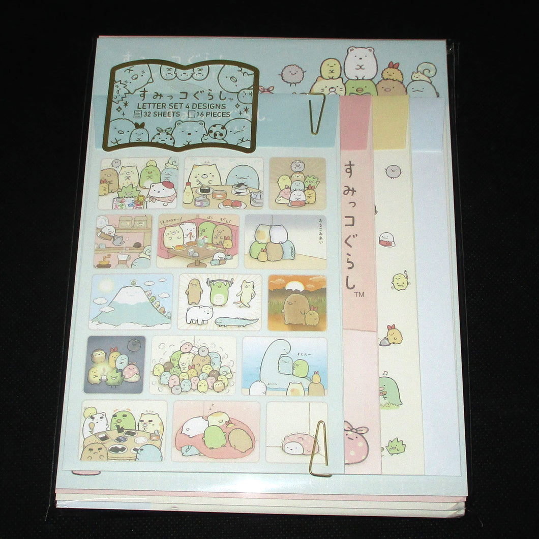 Japan San-X Sumikko Gurashi Letter Paper and Envelope Set (Picture Book)