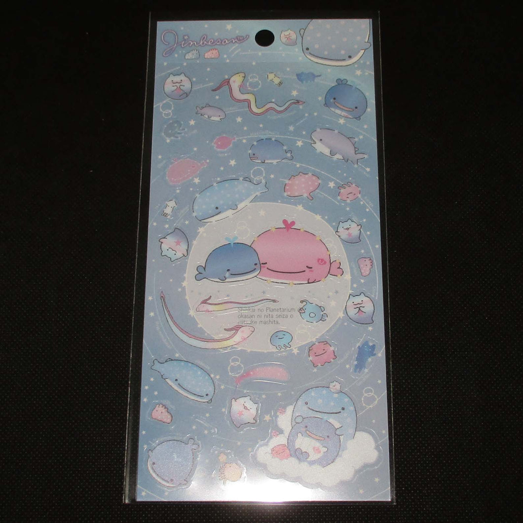 Japan San-X Jinbesan Sticker Seal (Deep Sea)