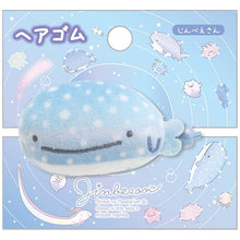 Load image into Gallery viewer, Japan San-X Jinbesan Plush Ponytail Holder Hair Tie (Deep Sea)
