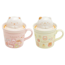 Lade das Bild in den Galerie-Viewer, Japan San-X Sumikko Gurashi Ceramic Mug with Lid (Bear Cafe)
