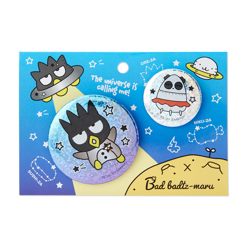 Sanrio Bad Badtz Maru XO Badge Pin Brooch Set (Space)