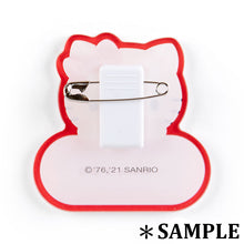 Carica l&#39;immagine nel visualizzatore di Gallery, Japan Sanrio Hello Kitty / My Melody / Little Twin Stars / Pompompurin / Cinnamoroll / Pochacco / Kuromi / Keroppi / Hangyodon / Tuxedo Sam / Bad Badtz Maru / Wish Me Mell Name Badge Brooch
