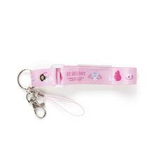 Load image into Gallery viewer, Japan Sanrio Hello Kitty / My Melody / Pompompurin / Cinnamoroll / Pochacco / Kuromi / Hangyodon / Little Twin Stars Neck Lanyard Keychain Key Holder
