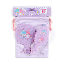 이미지를 갤러리 뷰어에 로드 , Japan Sanrio Hello Kitty / My Melody / Little Twin Stars / Cinnamoroll Pocket Mirror Hair Brush and Drawstring Bag Set
