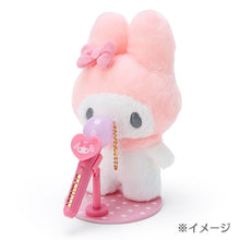 Load image into Gallery viewer, Japan Sanrio My Melody / Pompompurin / Cinnamoroll / Kuromi / Hangyodon / Pochacco Microphone Style LED Light Keychain Mascot Charm (Pitatto)
