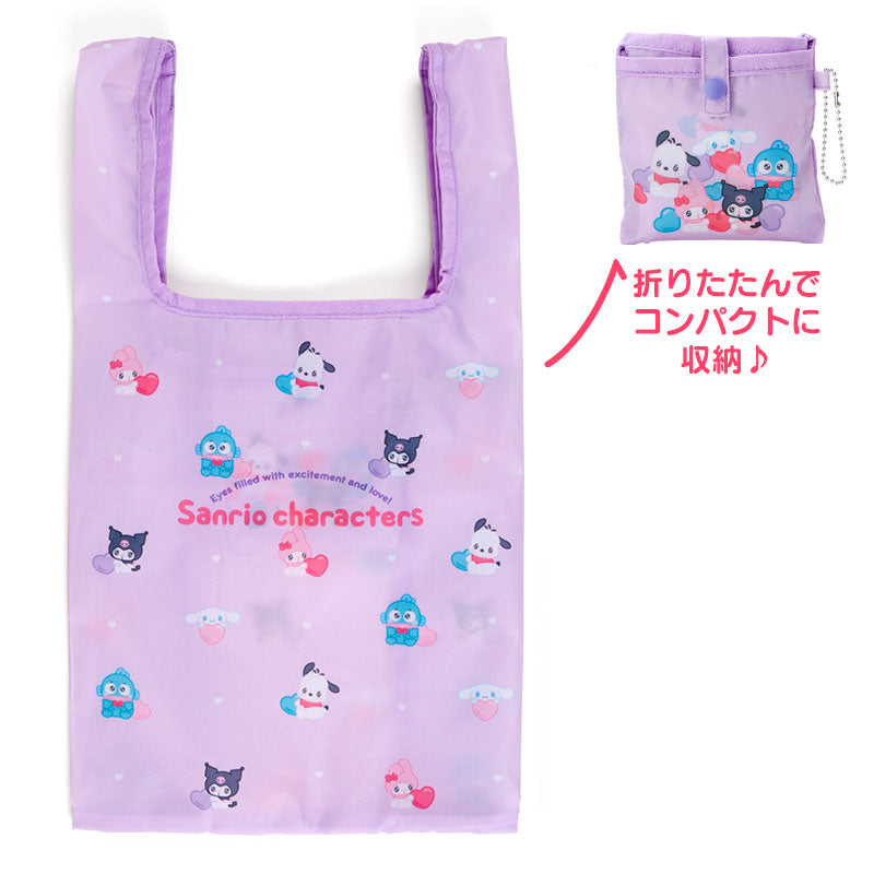 Japan Sanrio Characters Mix Eco Tote Bag Shopping Bag (Emotion)