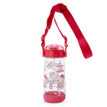 Load image into Gallery viewer, Japan Sanrio My Melody / Hello Kitty Clear Plastic Straw Bottle 480ml
