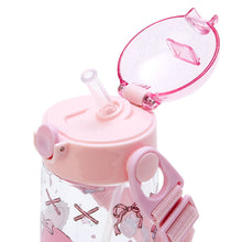 Load image into Gallery viewer, Japan Sanrio My Melody / Hello Kitty Clear Plastic Straw Bottle 480ml
