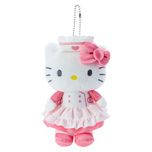 Lade das Bild in den Galerie-Viewer, Japan Sanrio Hello Kitty / My Melody / Kuromi / Pompompurin / Cinnamoroll / Pochacco / Hangyodon Plush Doll Keychain (Hospital)

