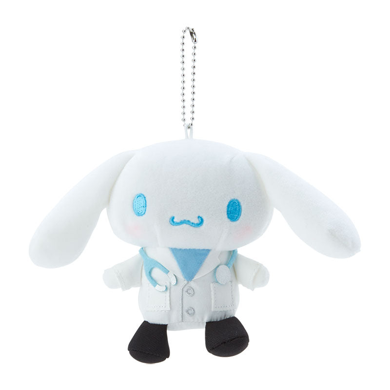 Japan Sanrio Hello Kitty / My Melody / Kuromi / Pompompurin / Cinnamoroll / Pochacco / Hangyodon Plush Doll Keychain (Hospital)