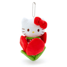 Load image into Gallery viewer, Japan Sanrio Hello Kitty / My Melody / Kuromi / Cinnamoroll / Pochacco / Pompompurin Flower Style Plush Doll Keychain (Spring)
