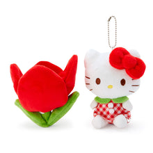 Load image into Gallery viewer, Japan Sanrio Hello Kitty / My Melody / Kuromi / Cinnamoroll / Pochacco / Pompompurin Flower Style Plush Doll Keychain (Spring)
