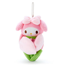 Load image into Gallery viewer, Japan Sanrio Hello Kitty / My Melody / Kuromi / Cinnamoroll / Pochacco / Pompompurin Flower Style Plush Doll Keychain (Spring)
