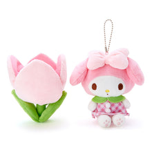 Load image into Gallery viewer, Japan Sanrio Hello Kitty / My Melody / Kuromi / Cinnamoroll / Pochacco / Pompompurin Flower Style Plush Doll Keychain (Spring)
