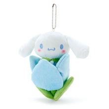 Load image into Gallery viewer, Japan Sanrio Hello Kitty / My Melody / Kuromi / Cinnamoroll / Pochacco / Pompompurin Flower Style Plush Doll Keychain (Spring)
