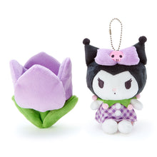 Load image into Gallery viewer, Japan Sanrio Hello Kitty / My Melody / Kuromi / Cinnamoroll / Pochacco / Pompompurin Flower Style Plush Doll Keychain (Spring)
