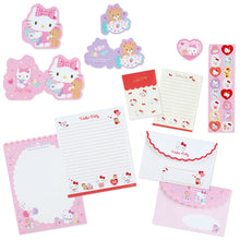 Carregar imagem no visualizador da galeria, Japan Sanrio Characters Mix / Hello Kitty / My Melody / Cinnamoroll / Kuromi Letter Paper &amp; Envelope Set
