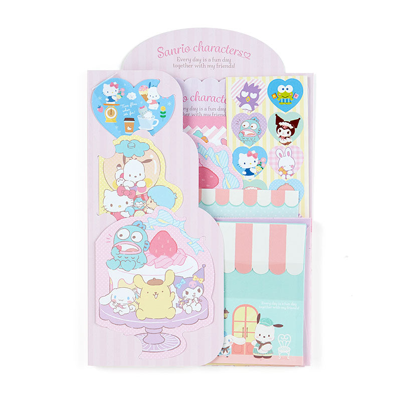 Japan Sanrio Characters Mix / Hello Kitty / My Melody / Cinnamoroll / Kuromi Letter Paper & Envelope Set