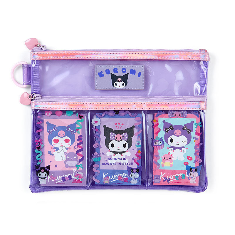 Japan Sanrio Pochacco / Kuromi / Cinnamoroll / My Melody / Hangyodon Clear Two Layer Pencil Case Pen Pouch